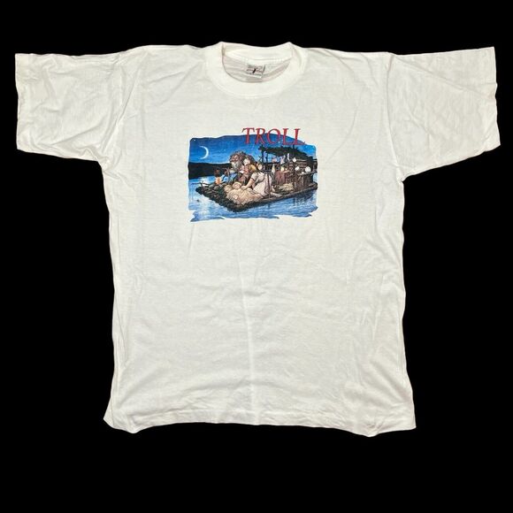 Vintage Trolls Norway Single Stitch T Shirt Mens Unisex XXL 46” Rolf Lidberg Art - Picture 2 of 16